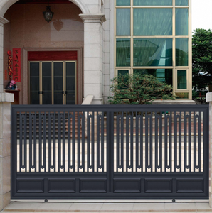 Puertas Eléctricas Automáticas Abatibles <span class=keywords><strong>para</strong></span> Entrada de Casa, Diseño Exterior de Aluminio con Aplicación de Entrada a Patio, Estilo Moderno de Villa - Product Image 1