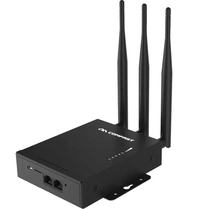 COMFAST Router WiFi 4G, CF-E7 300Mbps dengan Slot kartu SIM luar ruangan dalam ruangan