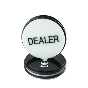 Lucky YH — boutons de <span class=keywords><strong>Poker</strong></span> en acrylique, 75x20mm, accessoires de Table de jeu Texas, Transparent, prix d'usine - Product Image 2