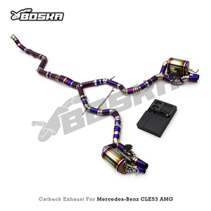 ท่อไอเสีย SUS304/ไทเทเนียมแบบ catback สำหรับ Mercedes-Benz CLE53 AMG M256 3.0T boska valvetronic เสียงท่อไอเสีย - Product Image 5