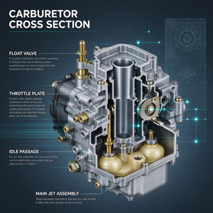 Carburador de repuesto para generador de gasolina, carburador de suministro de combustible estable para motor de gasolina - Product Image 4