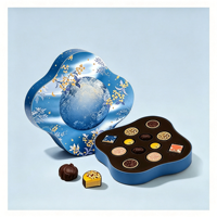 Emballage personnalisé pour boîte à chocolat, boîte cadeau rigide en papier de luxe avec logo pour truffes, pralines, bonbons, confiseries