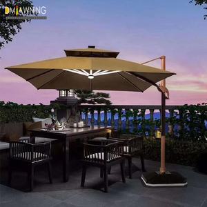 <span class=keywords><strong>Parasol</strong></span> extérieur jardin Patio Led lumière solaire Led parapluie chargeur solaire parapluie jardin ensemble Rome parapluie meubles d'extérieur 1.5m - Product Image 2