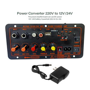 100W Bt 5.0 Stereo Kỹ Thuật Số Power Amp Mô-đun AUX USB Card Âm Thanh Khuếch Đại Hội Đồng Quản Trị Cho Âm Thanh Di Động & Video Phụ Kiện - Product Image 6