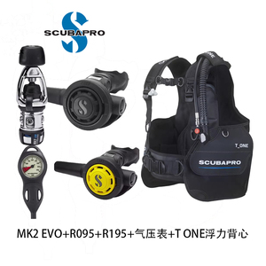 SCUBAPRO Model T ONE Waterproof Stainless Steel Equipment Set Regulators Gauge <b>Black</b> <b>Headband</b> Suit T - Product Image 2
