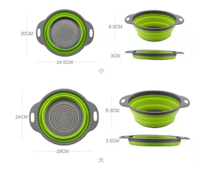 Rond <span class=keywords><strong>Silicone</strong></span> Pliable Au-Dessus De L'évier <span class=keywords><strong>Passoire</strong></span> <span class=keywords><strong>Rétractable</strong></span> Avec Poignée Cuisine Pliant <span class=keywords><strong>Passoire</strong></span> Bols Vidange Filtre À Eau - Product Image 3