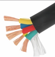 Ultra flexibles RVV-Maschinen kabel 3-adriges 4-adriges XLPE 2,5 mm² 4mm ² reines Kupfer für den Bau von industriellen Haushalts geräten