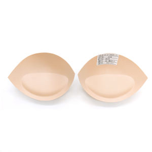 Relleno de sujetador moldeado de espuma transpirable redondo elástico de alta densidad insertado en copa de sujetador de traje de baño - Product Image 2