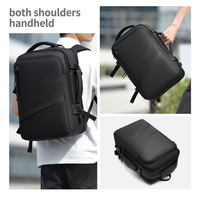 Sac à dos pour ordinateur portable extensible en PU haut de gamme, grande capacité, tendance, pour homme, idéal pour les affaires, les loisirs et les voyages