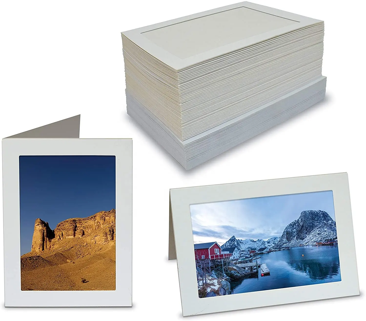 Photo Insert Note Cards Includes Paper Picture Frames and Envelopes