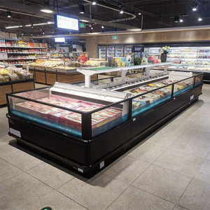Vitrine Réfrigérée Horizontale Combinée pour Supermarché, Présentoir à Viande, Poisson et Crème Glacée, Congélateurs - Product Image 2
