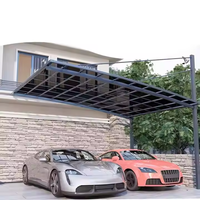 Auvent de voiture Garage Car Port Set Carport Set Métal Aluminium Parking Double Carport