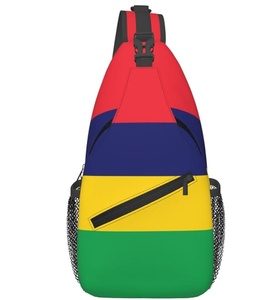 Drapeau du Kenya Sac à bandoulière personnalisé de haute qualité Sacs à dos à bandoulière Crack Chest Bags - Product Image 6