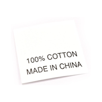 Etiquettes personnalisées sérigraphiées pour vêtements tissu coton et nylon satiné Tpu instructions d'entretien et de lavage pour vêtements soie