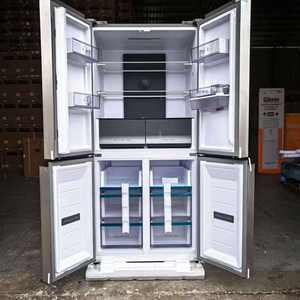 Refrigerador de Puerta Cruzada de Cuatro Puertas con Dispensador de Agua, Sin Escarcha, Compresor de Acero Inoxidable, Gran Capacidad - Product Image 5
