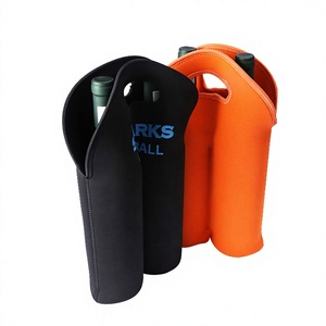 Bolsa Térmica para Botellas de Vino de Neopreno con Doble Aislamiento y Asa, Práctica para Viajes - Product Image 1