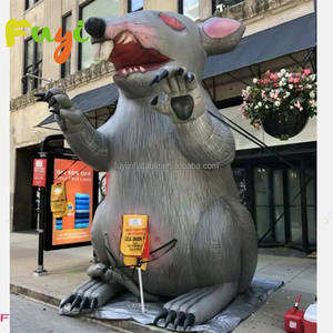 20ft cao động vật khổng lồ phim hoạt hình Inflatable rat Ông Chủ phim hoạt hình thổi lên Inflatable chuột cho quảng cáo trang trí - Product Image 1