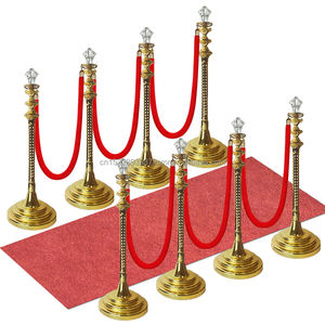 קנונים שטיח אדום חבלים ומוטות חובה כבדה קל להרכיב מושלם עבור אירועים ומסיבות כסף - Product Image 5