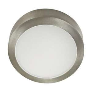 Plafoniera LED rotonda 12W nichel 6500K ideale per l'illuminazione ambientale e generale in case e uffici. - Product Image 1