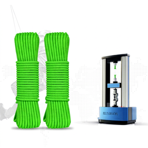 Cuerda de Escalada Estática Xinda de 10.5 mm y 25 kN, Verde, 1 Metro, Nailon, para Montañismo y Rescate - Product Image 1