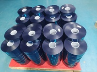 Ruban adhésif en polyester bleu résistant aux hautes températures, silicone pour le revêtement et l'anodisation des circuits imprimés, offre une résistance aux hautes températures