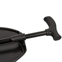 MSMT Vente en gros Canne de marche pliante en aluminium noir avec siège Utilisation en extérieur Bâton de marche aveugle pour handicapés Matériau métallique