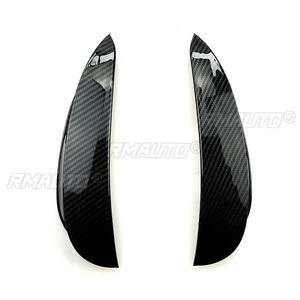 Cubierta de Ventilación de Aire para Parachoques Delantero de Coche, Aspecto Negro Brillante/Carbono, para Mercedes-Benz Clase E W213 E43 E53 AMG 2016-2019, Estilo Automotriz - Product Image 3