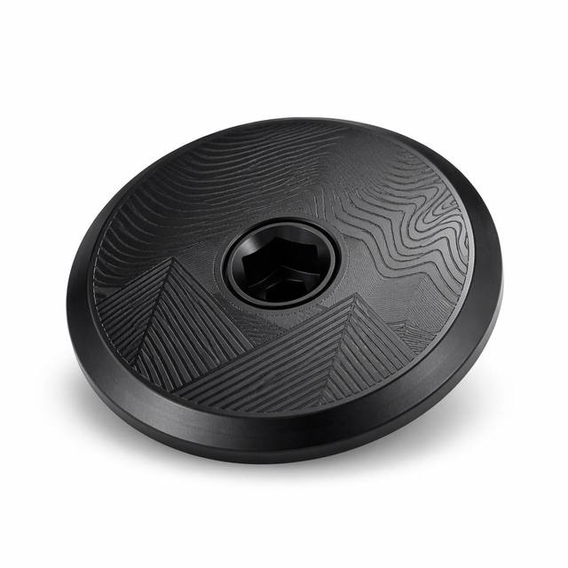 Custom CNC Machined 6061-T6 Anodized Aluminum Bike Headset Top Cap Laser Engraved Personalized Design Universal Fitment Road MTB