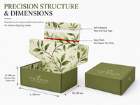 Boîte d'expédition personnalisée pour barres de thé vert matcha, impression couleur intégrale intérieure et extérieure, boîte d'expédition de luxe en carton ondulé à ouverture facile avec fermeture éclair
