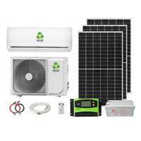Climatiseur Solaire Hybride AC/DC le Plus Vendu 1hp 1.5hp 2hp 2.5hp, Système Split à Panneaux Solaires DC pour Montage Mural Domestique