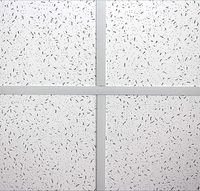 Plaques de plafond suspendu en fibres minérales, plaques acoustiques 603*603mm, compatibles avec grille 600mm x 600mm