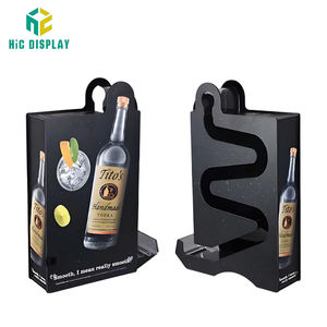 Support de présentation de bouteilles de vin en mousse PVC écologique moderne Hic Creative Ideas, 50 ml, personnalisable, pliable par gravité, détachable - Product Image 1