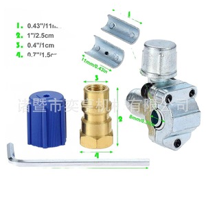 Valve de charge de réfrigérant R134A en alliage de 14 mm pour système de climatisation et de réfrigération automobile - Product Image 5