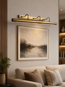 Handmade 6 Light Brass Picture Light Antique Brass Wall <b>Vanity</b> Fixture Modern Art Lamp Adjustable Wall Mounted <b>Lighting</b> - Product Image 4