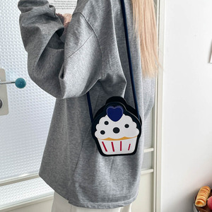 Bolso de mano lindo para niñas, moderno y versátil, bolso cruzado con diseño de helado, elegante mini bolso de hombro - Product Image 6