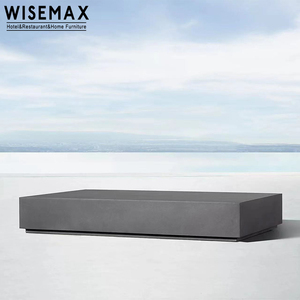 Meubles WISEMAX, meubles d'extérieur haut de gamme, <span class=keywords><strong>table</strong></span> basse <span class=keywords><strong>rectangulaire</strong></span> en aluminium pour jardin, <span class=keywords><strong>table</strong></span> de rangement pour patio, <span class=keywords><strong>balcon</strong></span> - Product Image 4