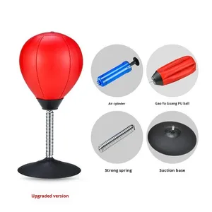 Balle anti-stress de <span class=keywords><strong>bureau</strong></span> en PU pour enfants et adultes, avec ventouse, pour soulager le stress au <span class=keywords><strong>bureau</strong></span>, balle de réaction de boxe à frapper - Product Image 1