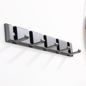 מודרני 5 מעיל קיר משולשים מתלה ווים לתליית בגדים מעילים כובעים; לשימוש בחדר אמבטיה - Product Image 3