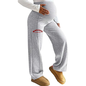 <span class=keywords><strong>Pantalon</strong></span> de maternité en polaire chaud d'hiver, <span class=keywords><strong>pantalon</strong></span> ample à taille haute de haute qualité, <span class=keywords><strong>pantalon</strong></span> large plissé pour femmes - Product Image 1