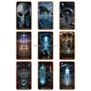 Barra in Rame Puro .999 da 5 oz, Serie <span class=keywords><strong>UFO</strong></span> Alieno, Lingotto Commemorativo con Rilievo UV Colorato per Collezione e Regalo - Product Image 1