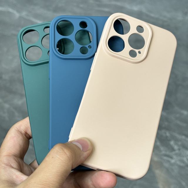 Factory Shockproof New Liquid Silicone Cover for iPhone 16 15 14 Pro Max Camera Lens Protection Phone Case