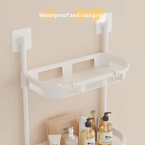 Étagère de rangement pliable à double niveau transfrontalière pour salle de bain, étagère murale pour cuisine et salle de bain - Product Image 4
