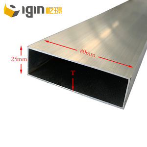 Tubo Cuadrado de Aluminio para Muro Cortina Yijing, 80 mm de Ancho, Aleación 6063 Anodizada, para la Industria de la Construcción y Decoración - Product Image 4