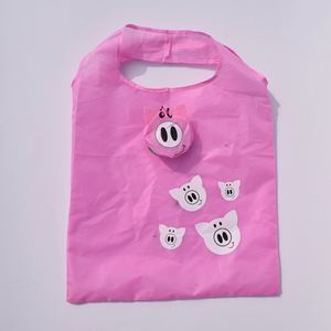 Sac fourre-tout pliable en polyester, motif An de Cochon, en gros d'usine, en stock, avec logo personnalisé, écologique, pour publicité, rangement et shopping - Product Image 1