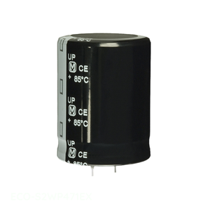 Distribuidor Autorizado: Condensador de Aluminio ECO-S2WP471EX de 470uF 20% 450V, Montaje a Presión (TH), 470 uF - Product Image 1