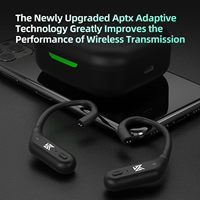 Auriculares Intrauditivos Inalámbricos Bawjog KZ XZ10 con Adaptador de Gancho para la Oreja, Compatibles con AptX Codec 5.3, Cancelación de Ruido de 72H
