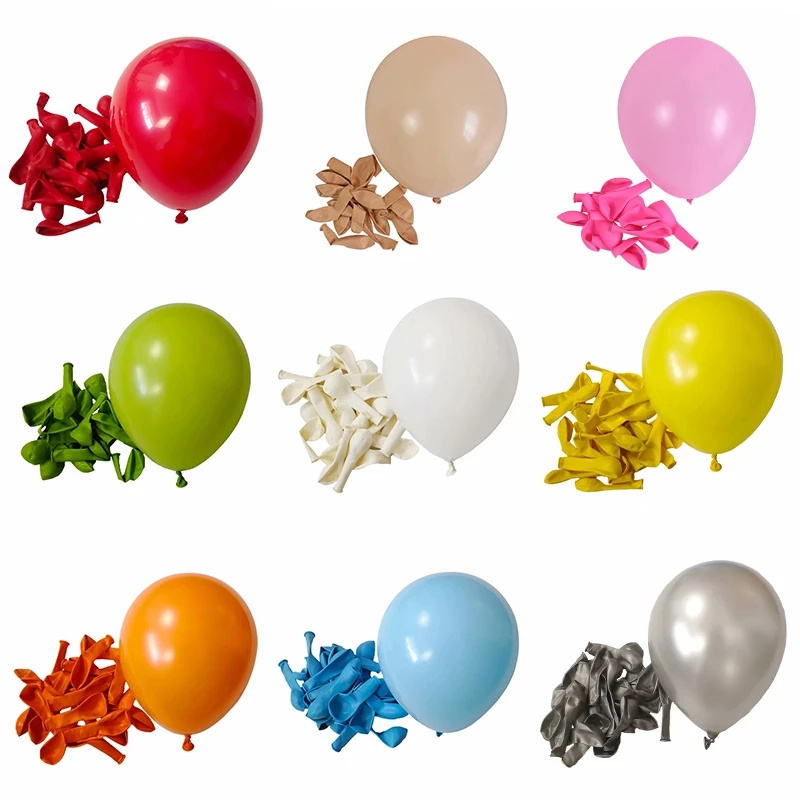 100pcs 2.3g 10inch Glossy Pearl Latex Balloons Baby Shower Toy Air Globos Decor Wedding Adult Birthday Party Decorations