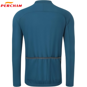 <span class=keywords><strong>Maillot</strong></span> de <span class=keywords><strong>cyclisme</strong></span> à manches longues réfléchissant léger de haute qualité OEM Respirant Séchage rapide Coupe ajustée <span class=keywords><strong>Maillot</strong></span> de course à vélo - Product Image 2