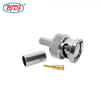Usine Q9 BNC mâle RF connecteur prise broche à sertir pour RG58 LMR195 RG223U RG400 câble RG-142 laiton matériel 50Ohm connecteurs vidéo