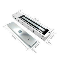 Serrure magnétique électrique 180KG/280KG + 125khz/13.56mhz clavier FRID en métal + bouton de sortie + Kit de système de contrôle d'accès aux cartes RFID